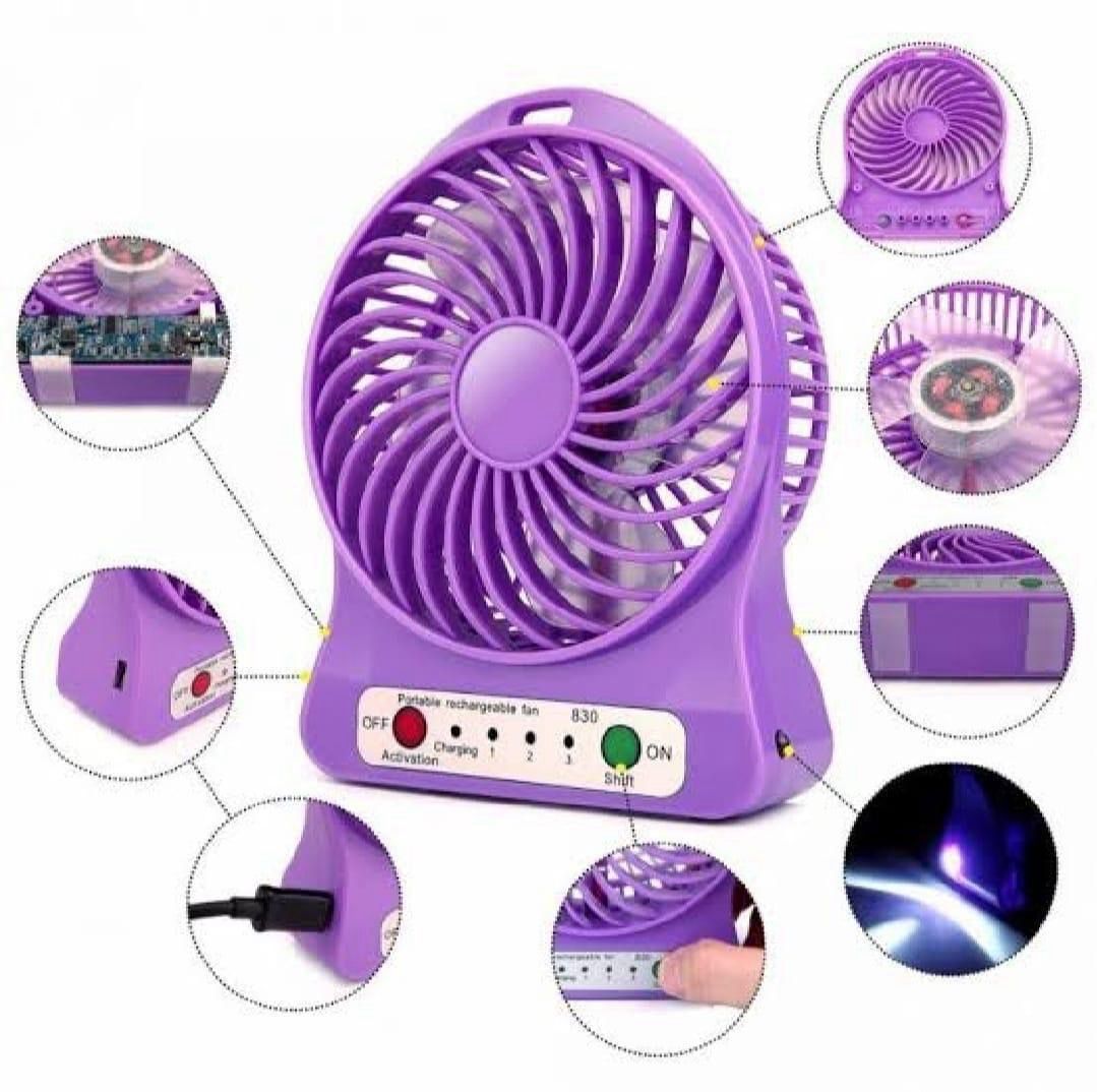 Portable Mini Fan - Fast Charging, 1 Pc Rechargeable Fan